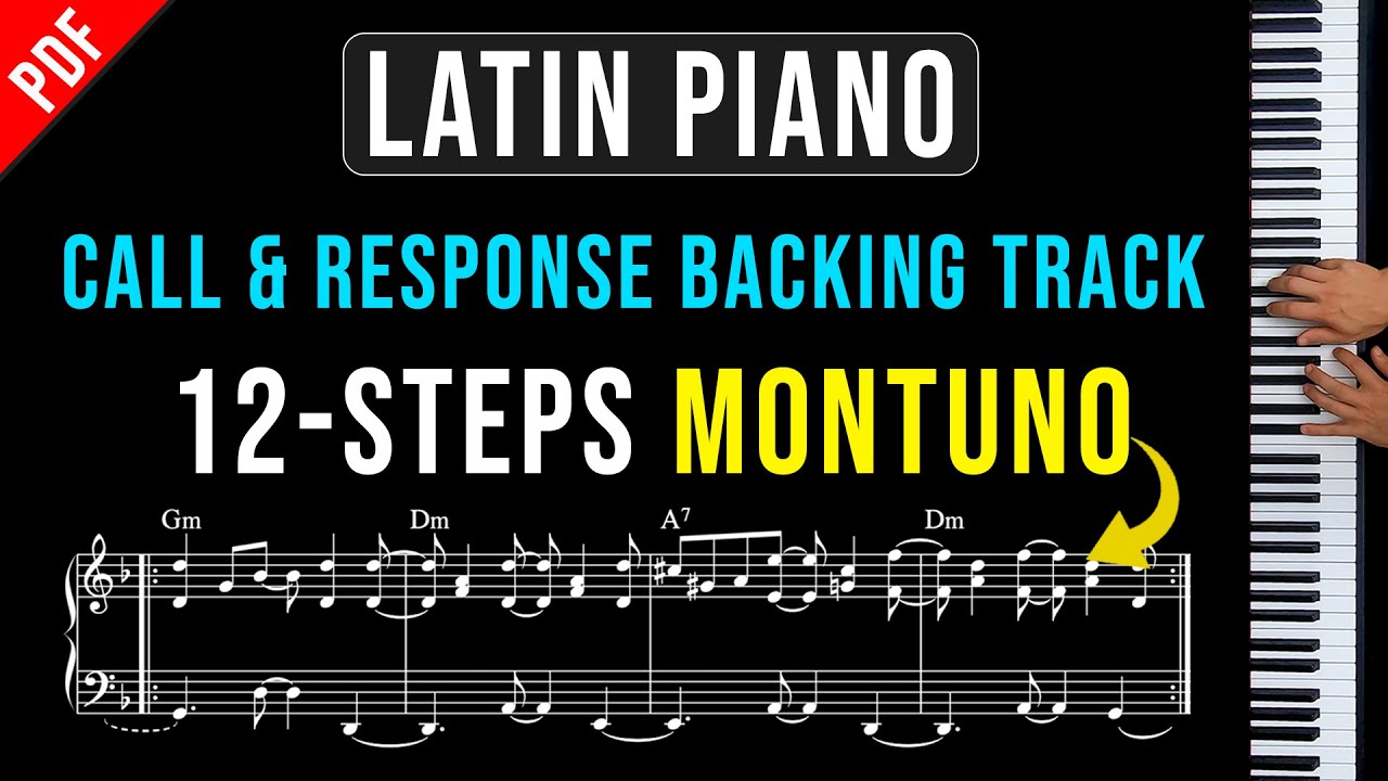 12-Step Latin Piano Call & Response Backing Track | Montuno #pianotutorial
