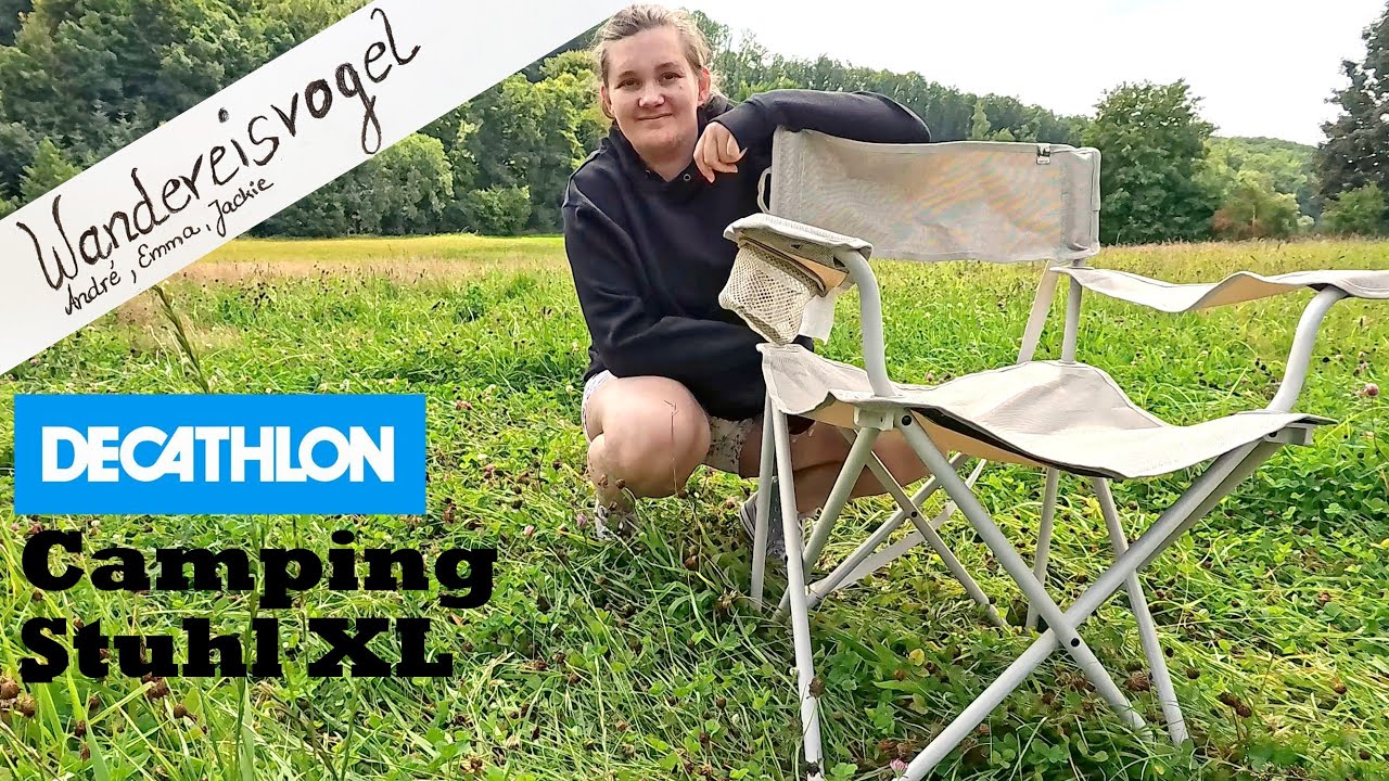 Extrem bequem & günstig: Decathlon Quechua Campingstuhl klappbar/faltbar XL für Menschen bis 150 kg.