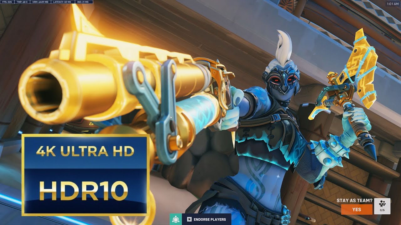 Overwatch Top 500 gameplay | HDR10 4k