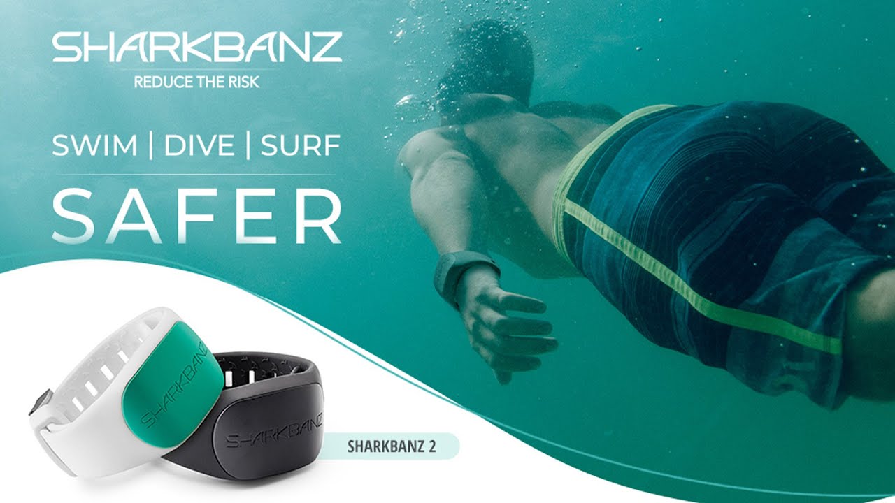 SHARKBANZ 2 - Magnetic Shark Deterrent Band for Swimming, Surfing, Diving, Snorkeling, Ocean Sports