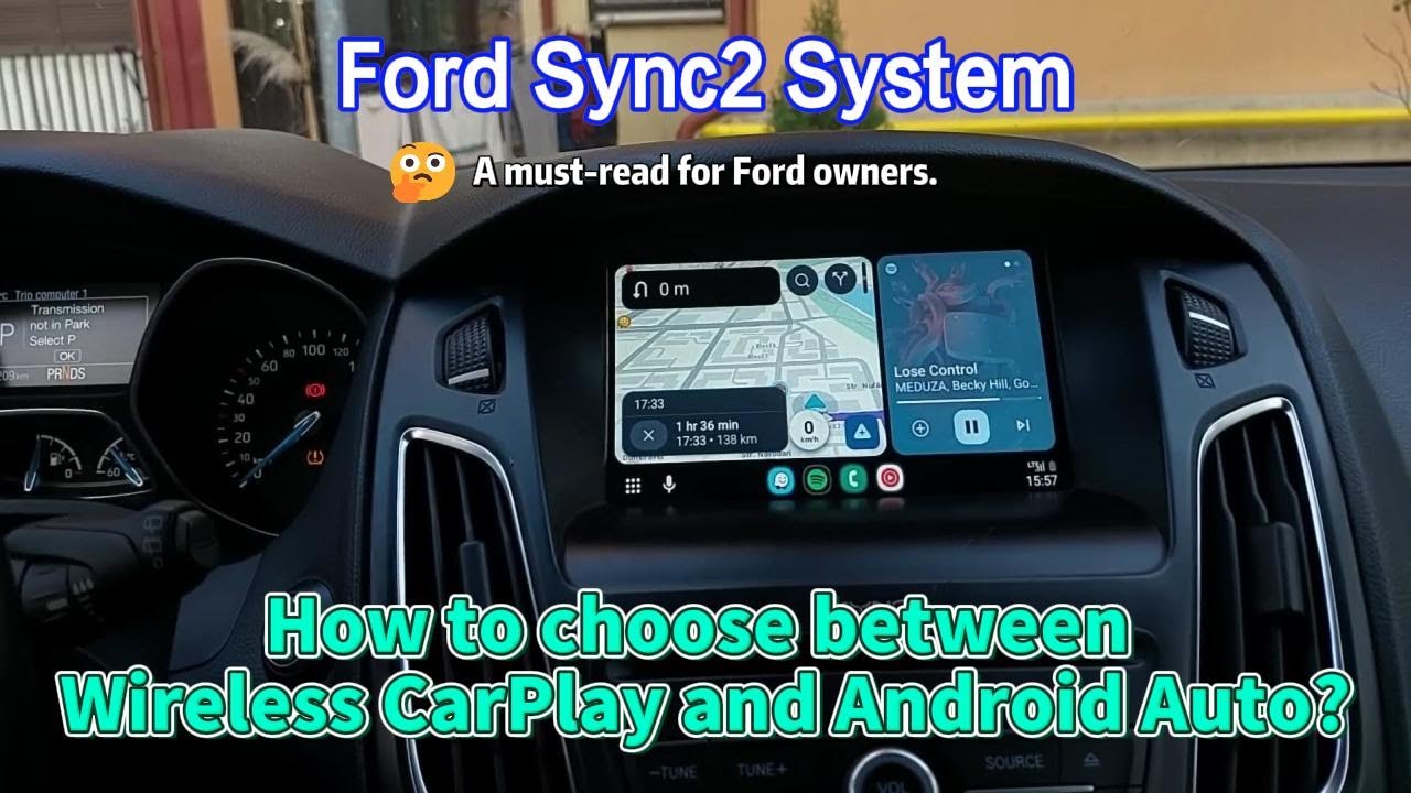 How can I add wireless CarPlay and Android Auto functionality to my Ford Sync 2 system?