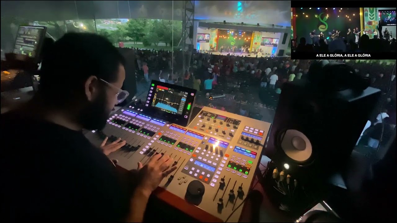 A ELE A GLÓRIA / PORQUE ELE VIVE - @ArteCelebracao | LR da Behringer WING | Mixagem LIVE