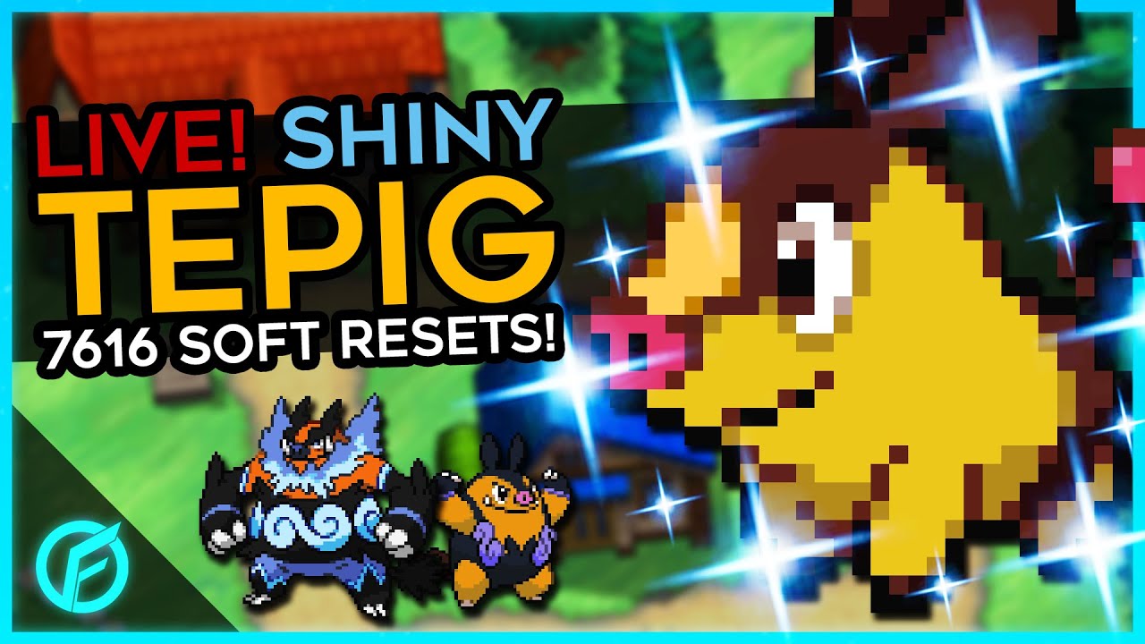 LIVE! SHINY TEPIG! after 7616 Soft Resets! - Pokemon Black/White