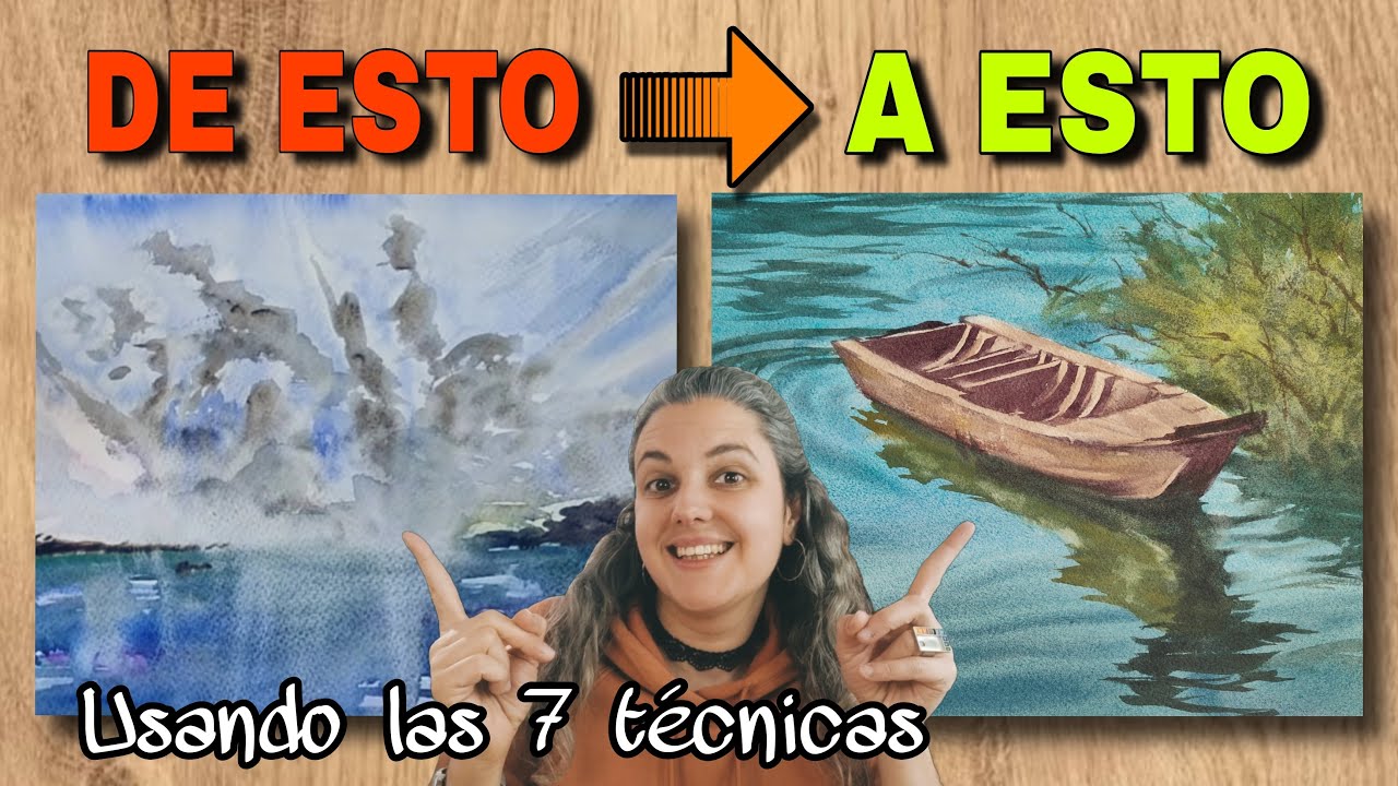 🎨Las 7 TÉCNICAS DE ACUARELA + importantes (y profesionales)