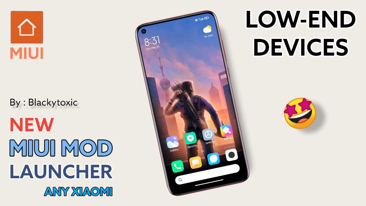 miui mod launcher for low-end xiaomi devices | Smoothest Animations , Double Tap To Lock ? 🔥