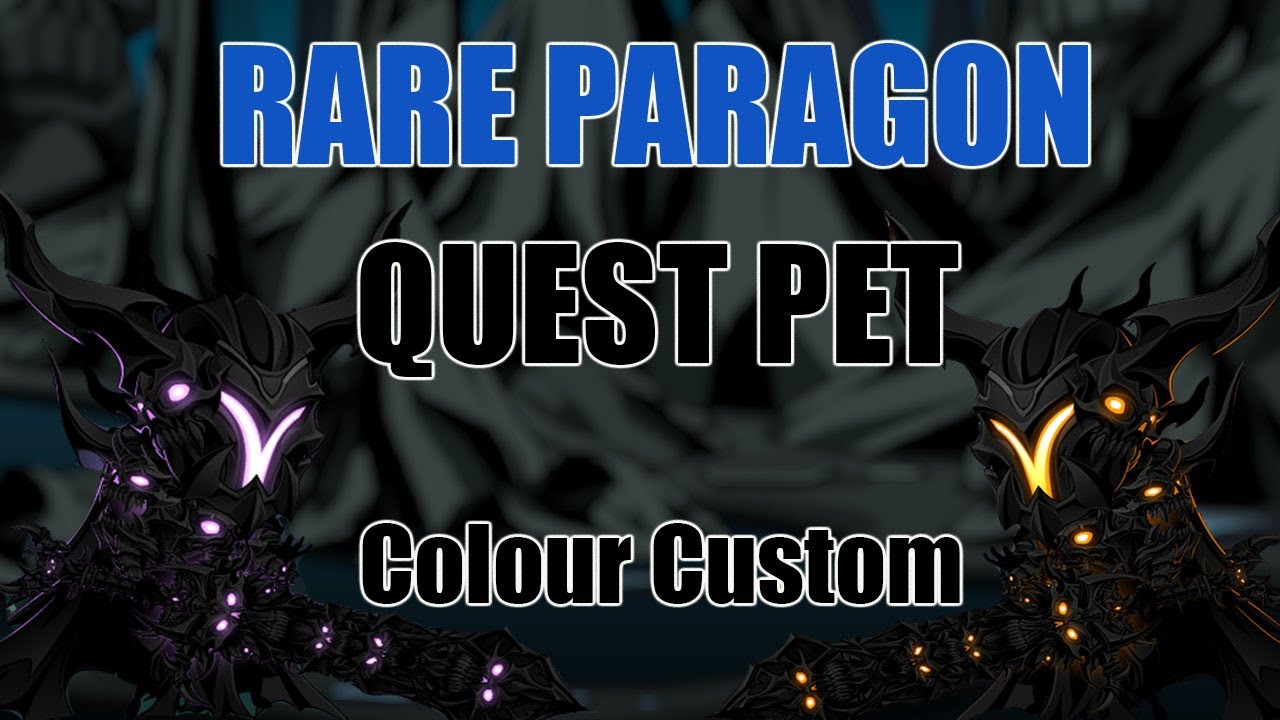 AQW New RARE MERGE Hollowborn Paragon Quest Pet! Colour Custom!