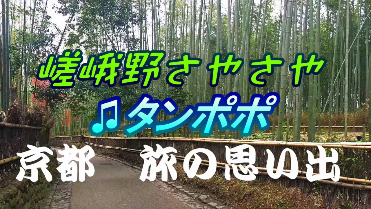 ♫嵯峨野さやさや タンポポが歌う(フォークデュオ）京都の秋 嵯峨野 落柿舎 祇王寺の庭他