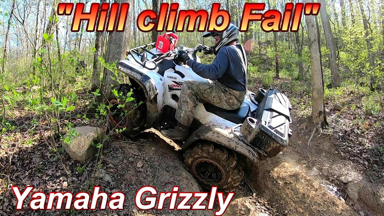 Yamaha Grizzlies struggle on hill climb! PT2 Ozark ride adventure Buckhorn trails