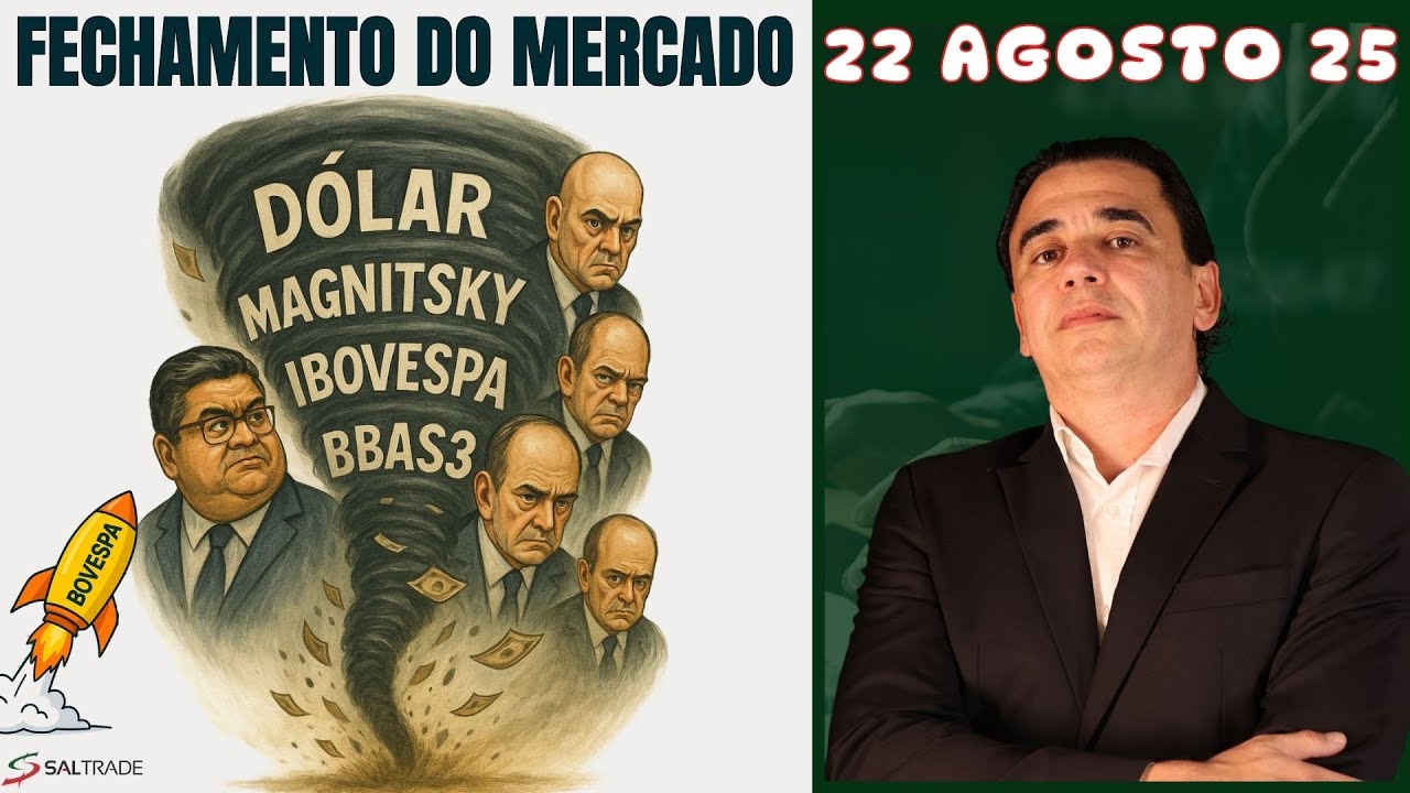 &Iacute;ndice BOVESPA dispara! Fechamento do Mercado Financeiro hoje. 22 Agosto 2025.