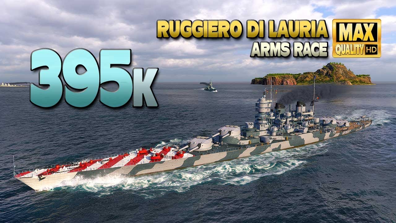 Линкор «Руджеро ди Лаурия»: почти 400 тысяч в гонке вооружений - World of Warships