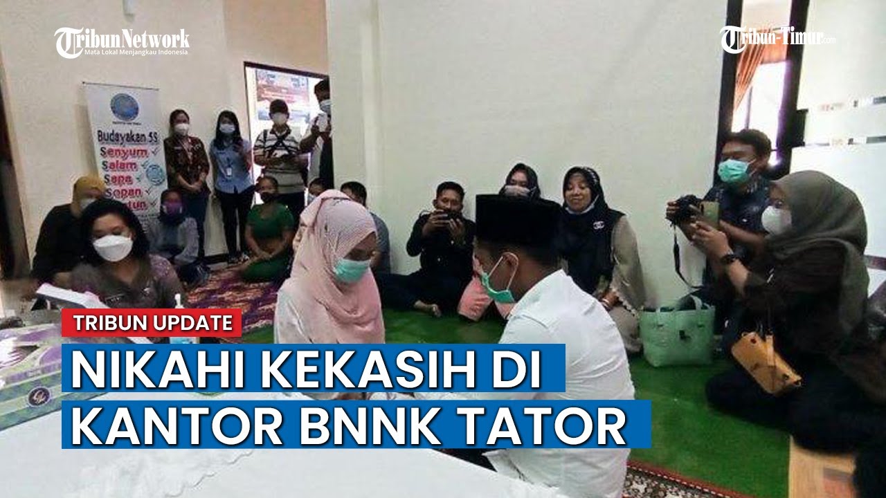 Tersangka Narkotika Nikahi Kekasihnya di Kantor BNNK Tana Toraja