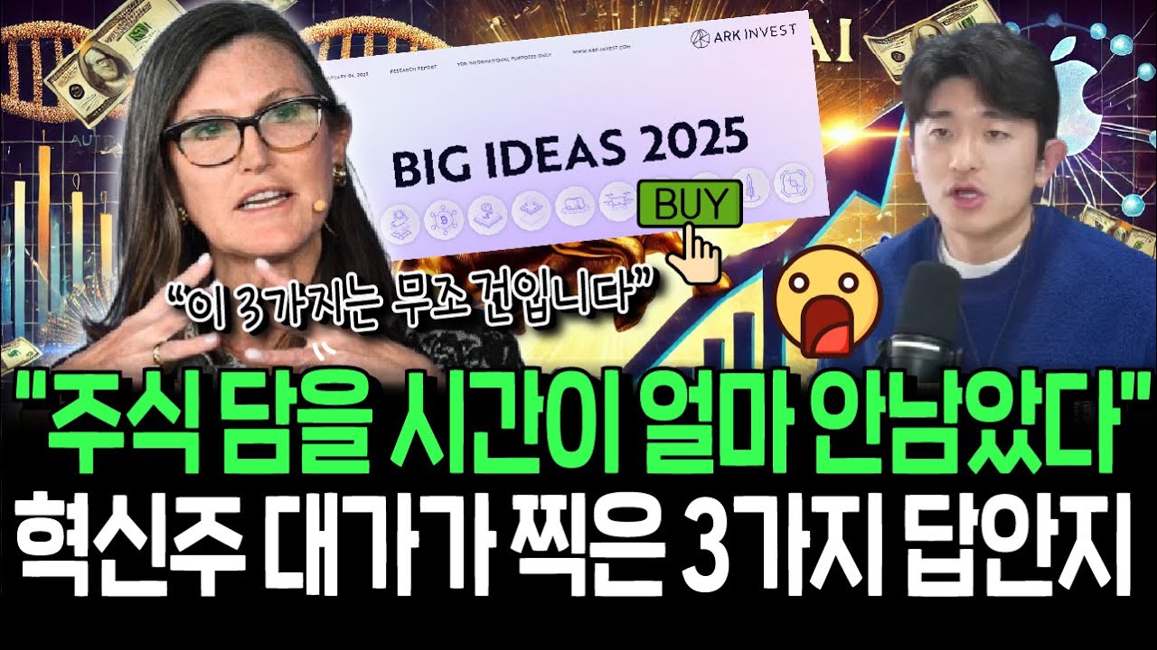 AI진화속도가 폭발적으로 빨라진다? 혁신주 투자 대가가 찍어준 3가지 주식들