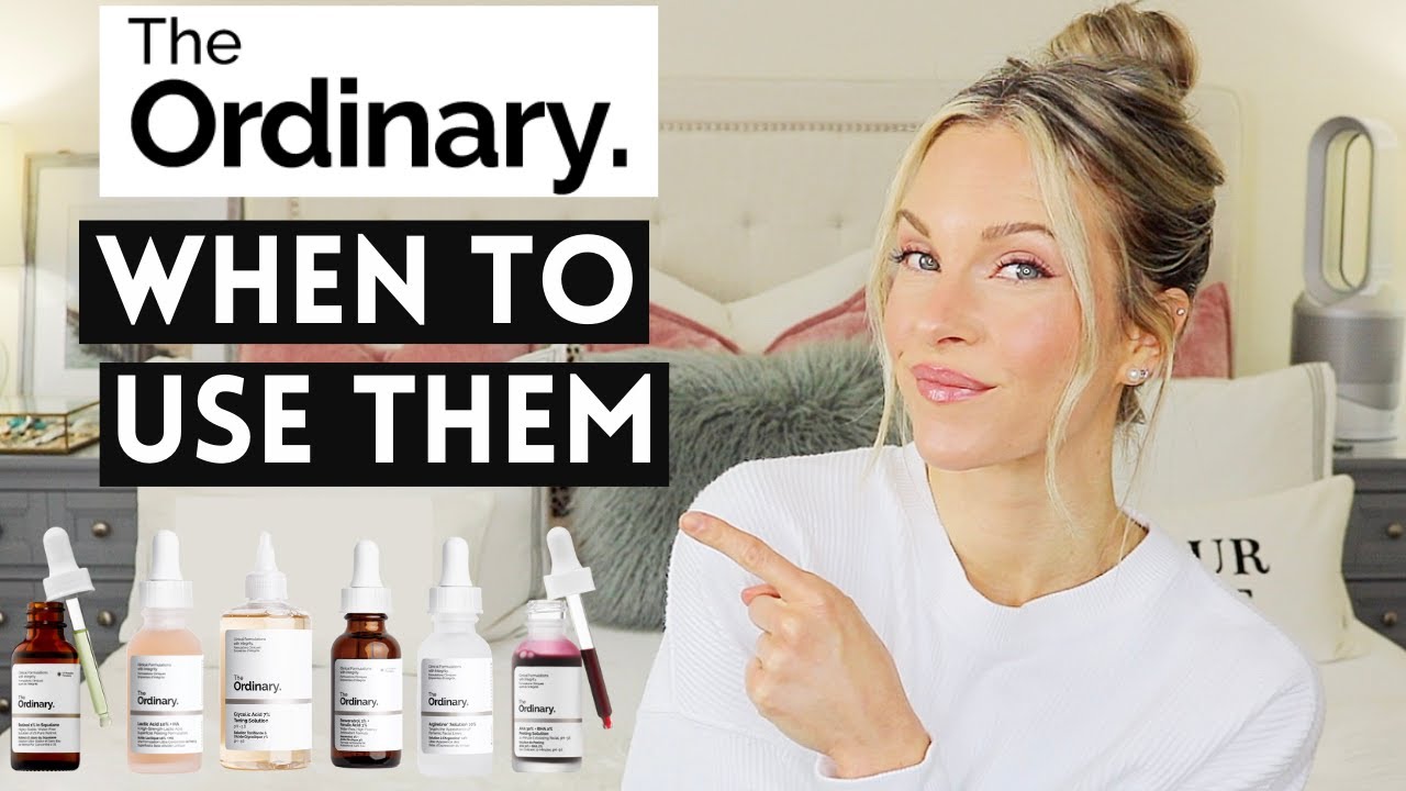 THE ORDINARY | WHEN TO USE THE PRODUCTS | A.M. OR  P.M.?