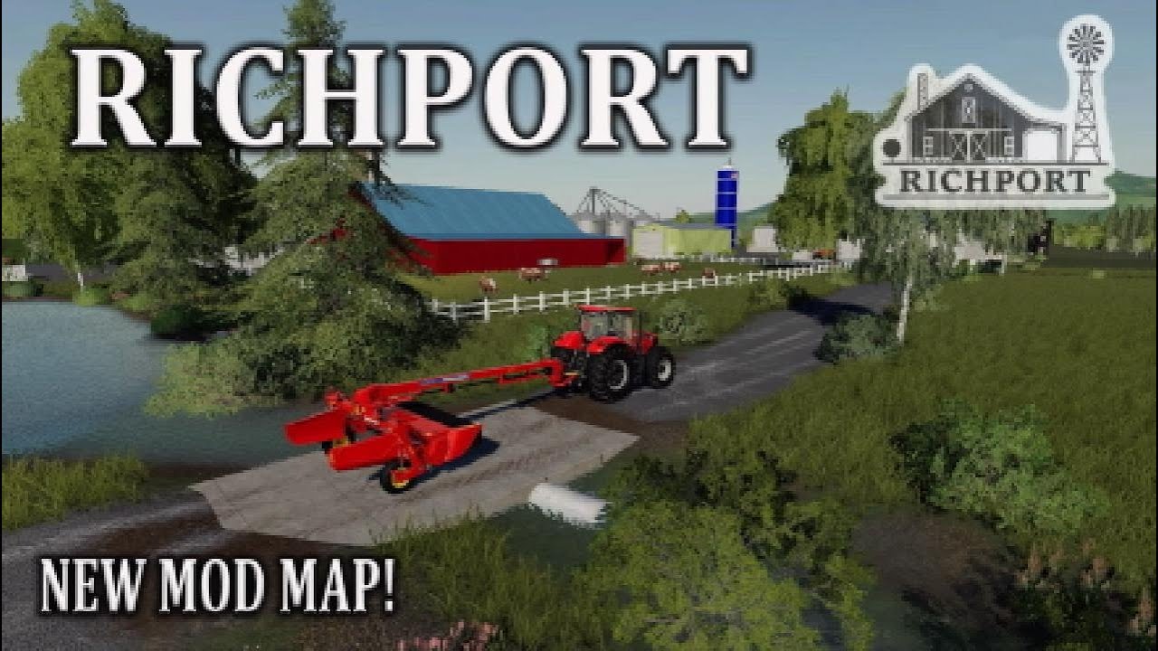 “RICHPORT” NEW MOD MAP! Farming Simulator 19 PS5 MAP TOUR (Review) FS19.