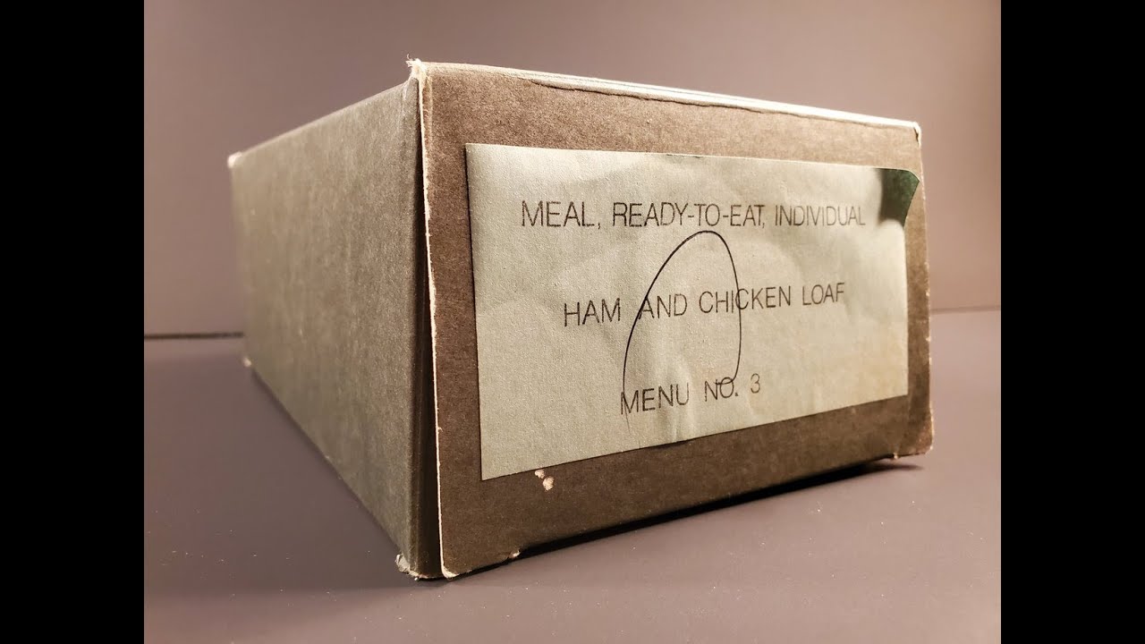 1974 MRE Prototype Ham Loaf Preserved Meal Ready to Eat Tasting Test