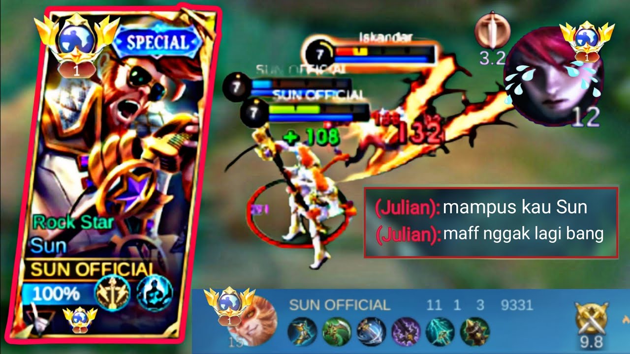 KETEMU JULIAN SONGONG LANGSUNG KITA KASIH PAHAM 😱 l MOBILE LENGENDS 