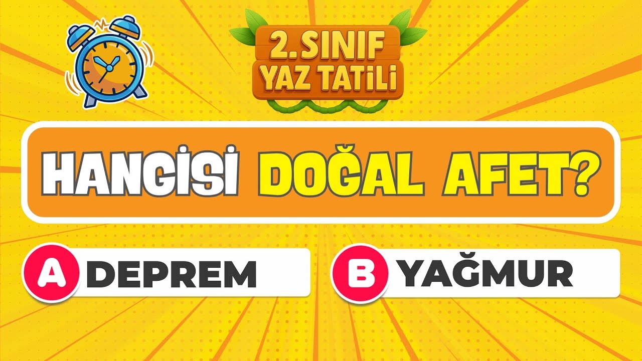 2.SINIF BİLGİ YARIŞMASI 🔥 | Bu Soruları Kaç Kişi Biliyor? | Eğlenceli TEST!