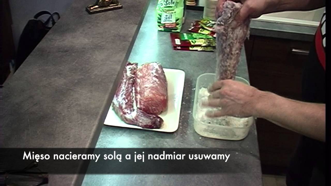 Suszenie mięsa (schab i polędwiczka wieprzowa)
