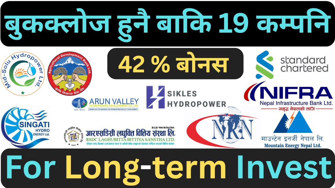 🎯बोनस घोषणा गरि बुकक्लोज नभयका 19 कम्पनि | 💲share market daily update | bonus update | chakrakalel |
