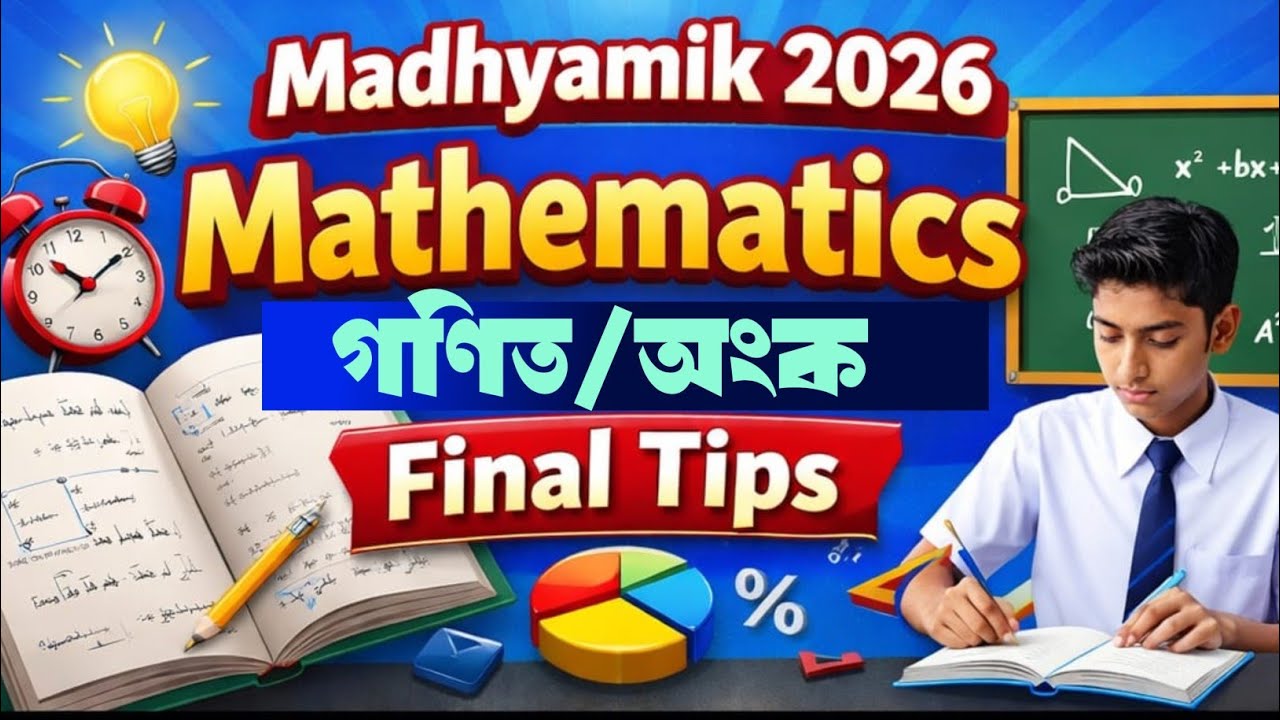 মাধ্যমিক গণিত শেষ মুহূর্তের সাজেশন ২০২৬  || Madhyamik math last minute tips 2026 ||