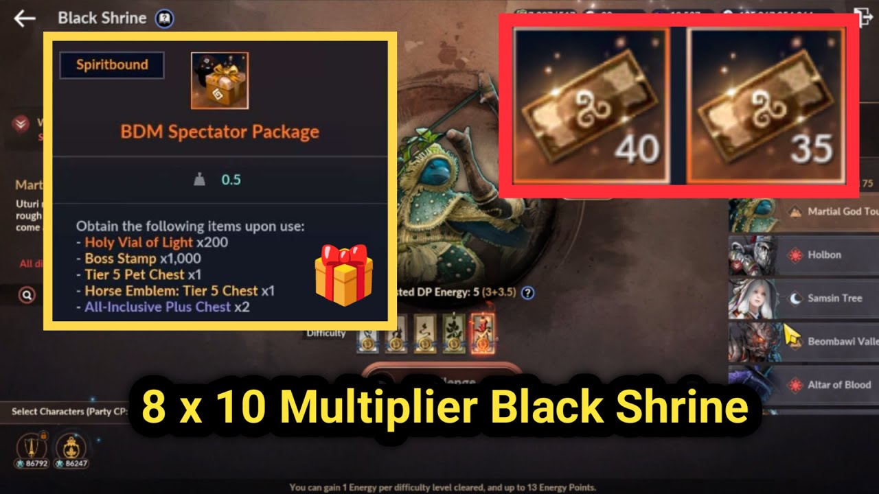 [Giveaway] Enter Black Shrine with x80 Multiplier & October 2025 Giveaway | Black Desert Mobile