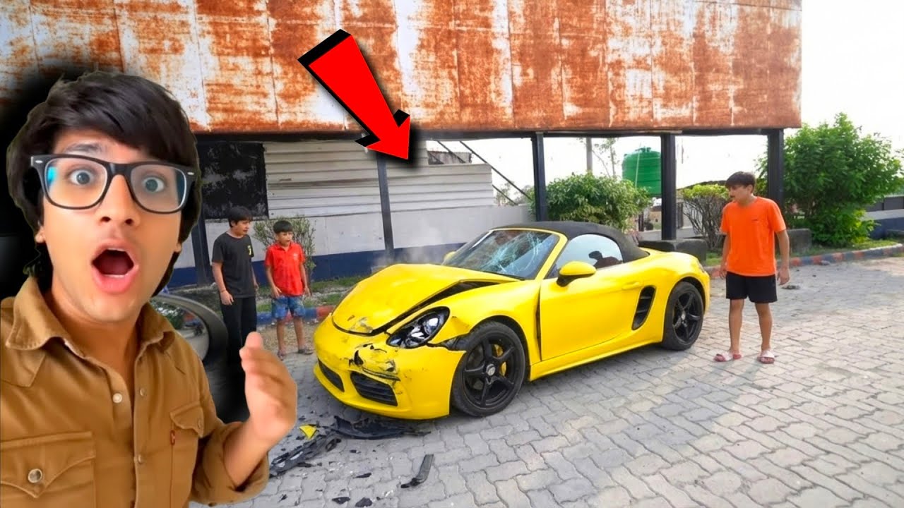 Porsche Car Ka Accident Ho Gaya 😭 || Sourav Joshi Vlogs 
