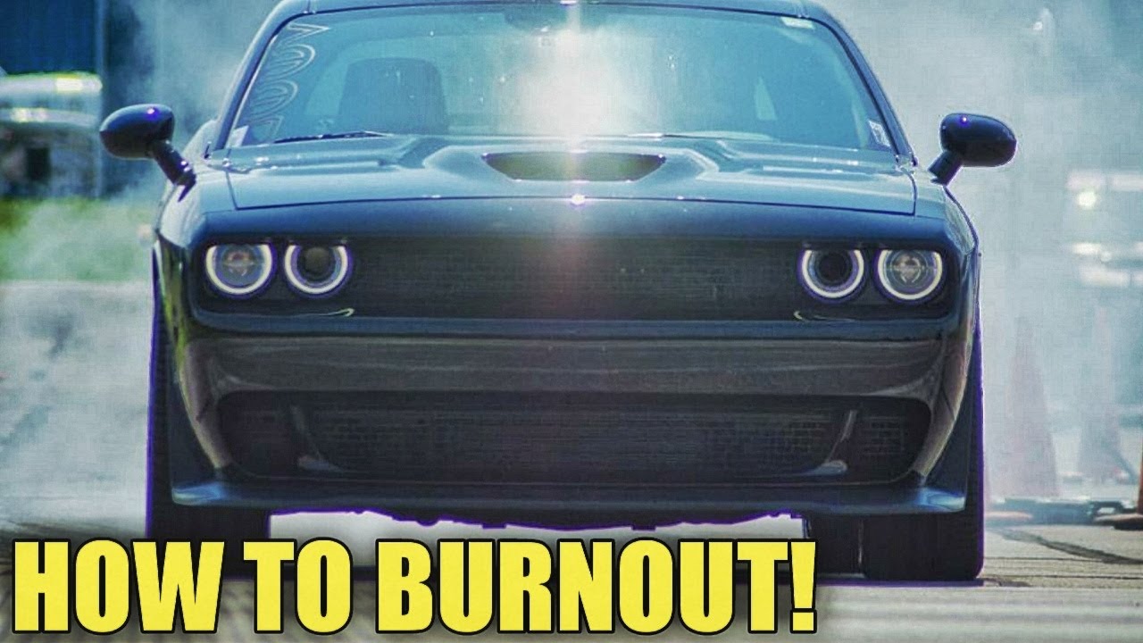 Как сделать Burnout на автомобиле с автоматической коробкой передач заднего привода | Dodge Chall...
