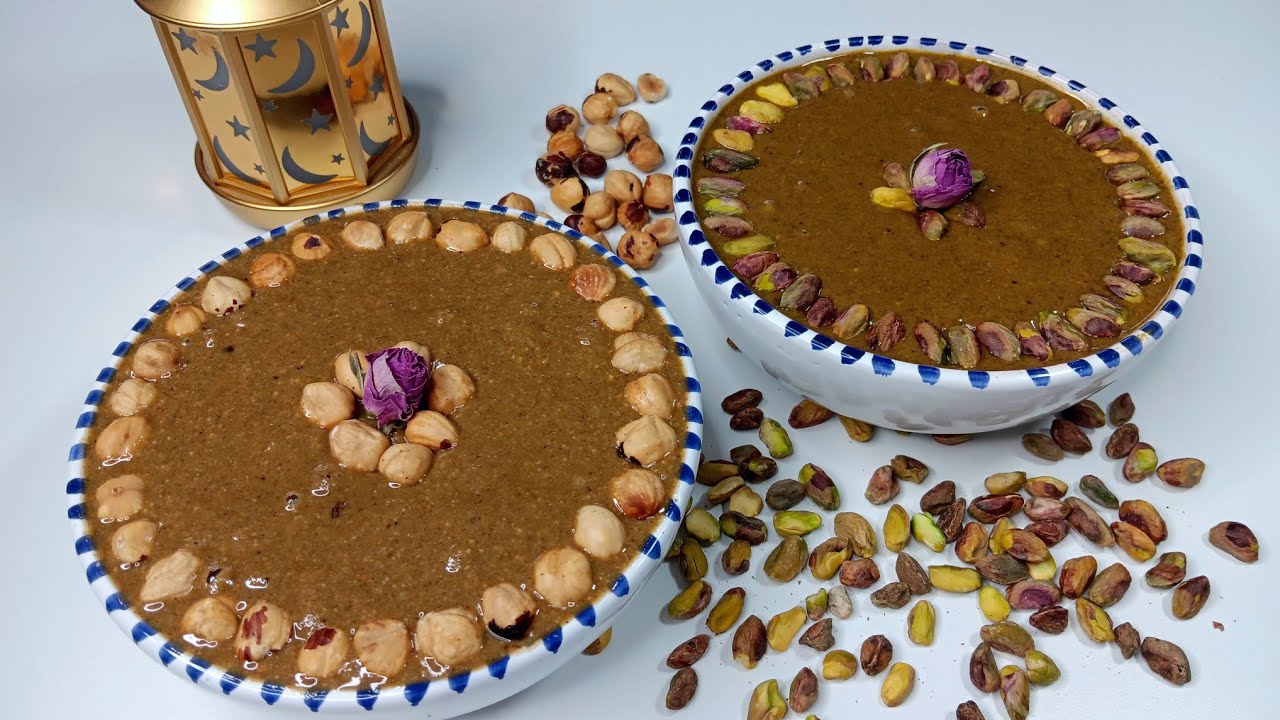 La bsissa tunisienne 🇹🇳 au pistache et noisette pour ramadan .