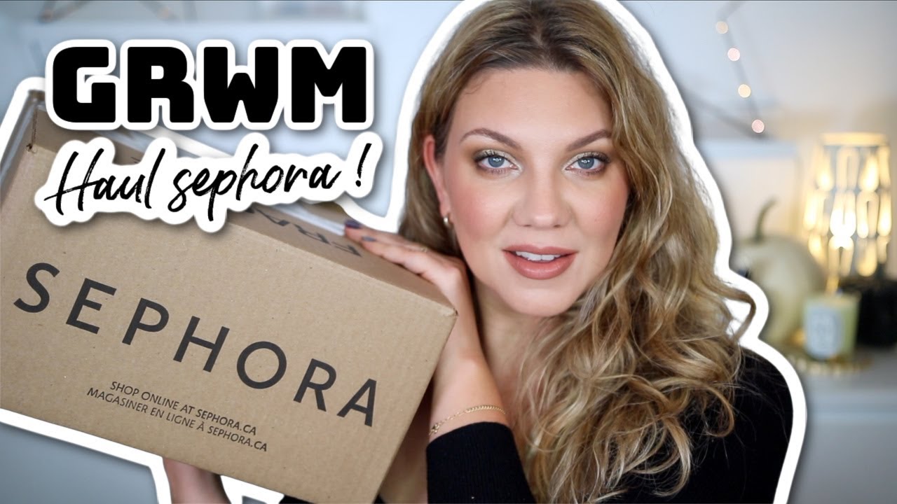 GRWM HAUL SOLDES SEPHORA: Palette dangereuse 😅, Poudre ultra matifiante & Pépites soins & haircare!