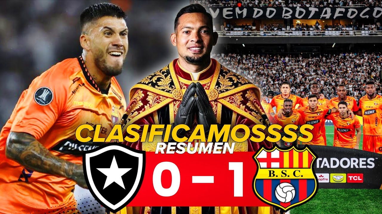 EL MATA BRASILEÑOS CLASIFICÓ!! BOTAFOGO 0-1 BARCELONA SC (RESUMEN) SAN CONTRERAS y SUFRIENDO