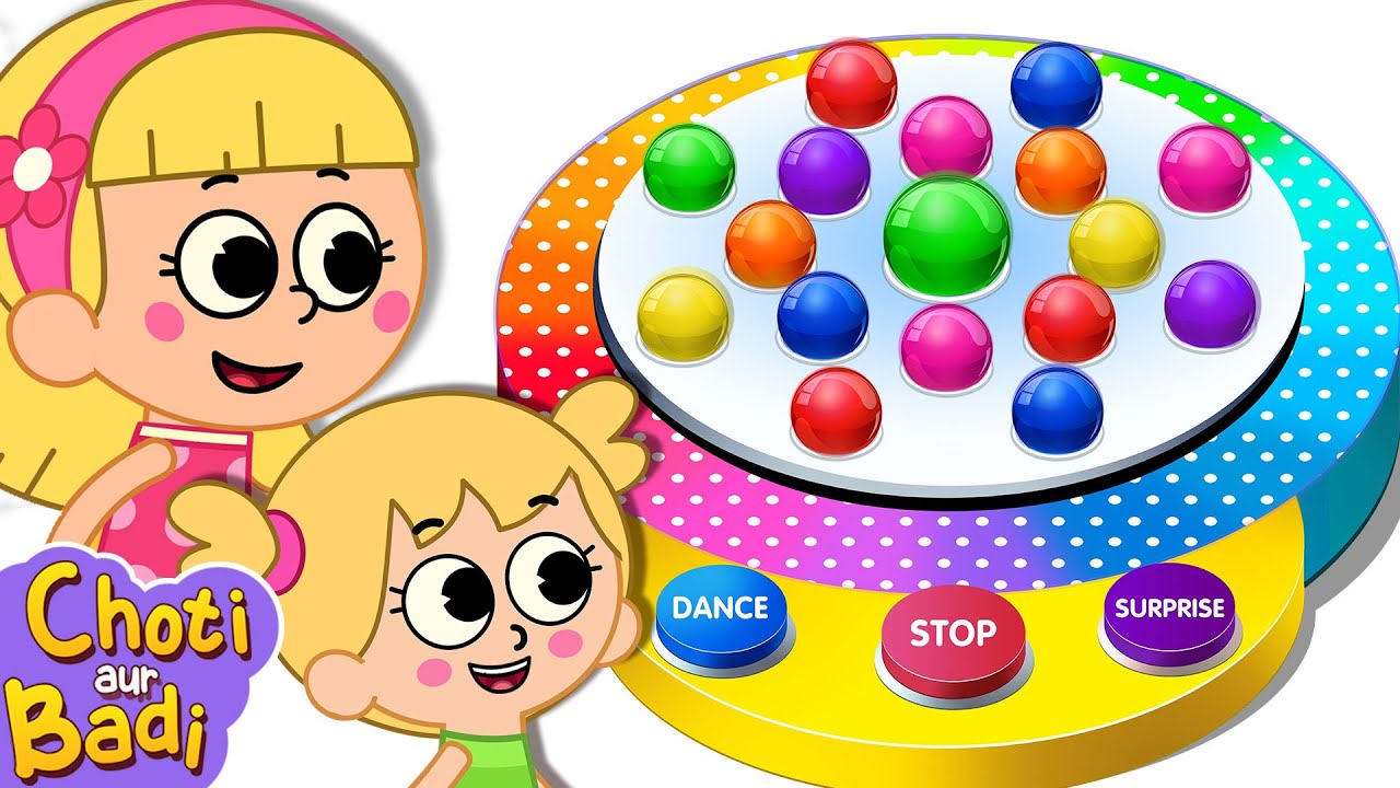 Learn Colors with Dancing Balls + Many more Learning Videos For Kids in Hindi | Choti aur Badi