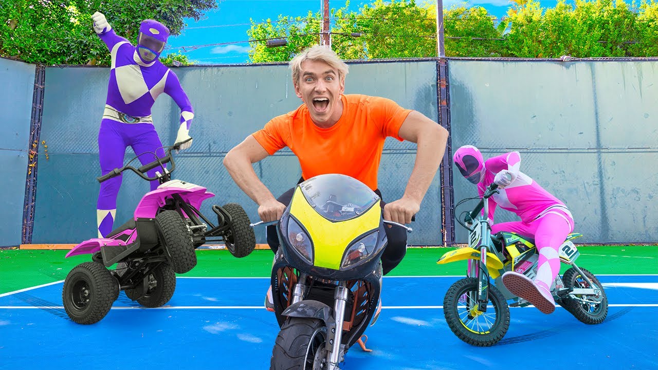 SPY NINJA TRAINING with POWER RANGERS to DEFEAT POND MONSTER!!