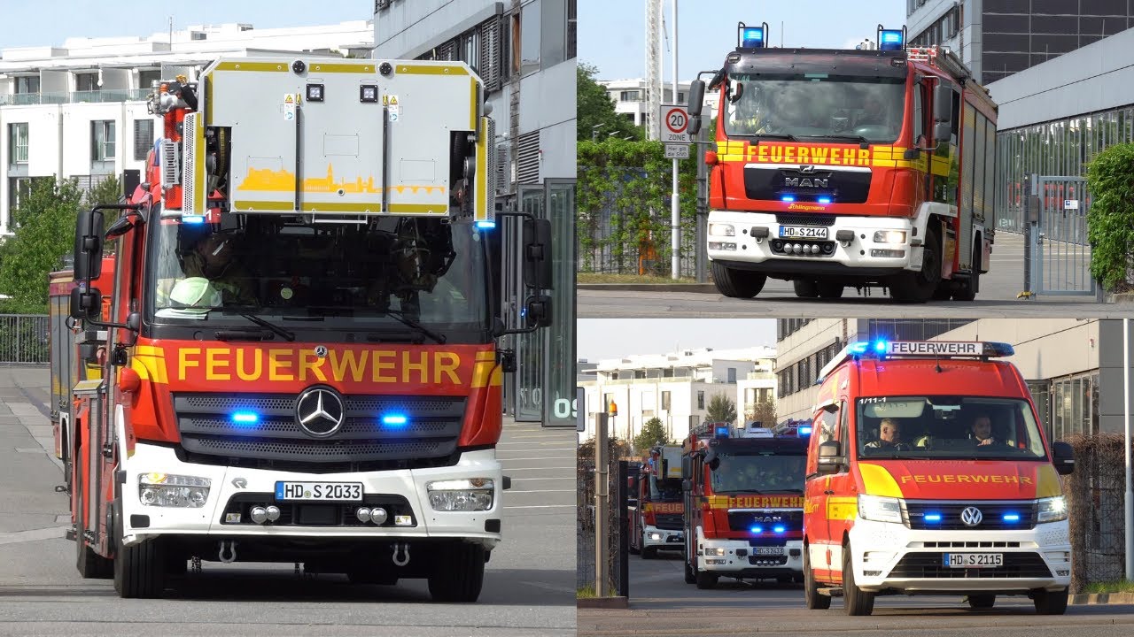 Zusammenschnitt Einsatzfahrten Heidelberg