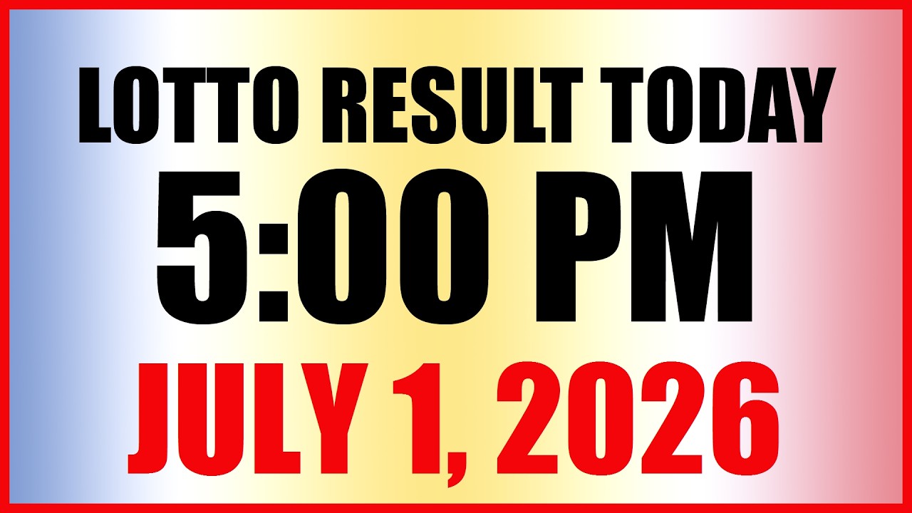 Lotto Result Today 5pm Draw July 1, 2026 Swertres EZ2 PCSO