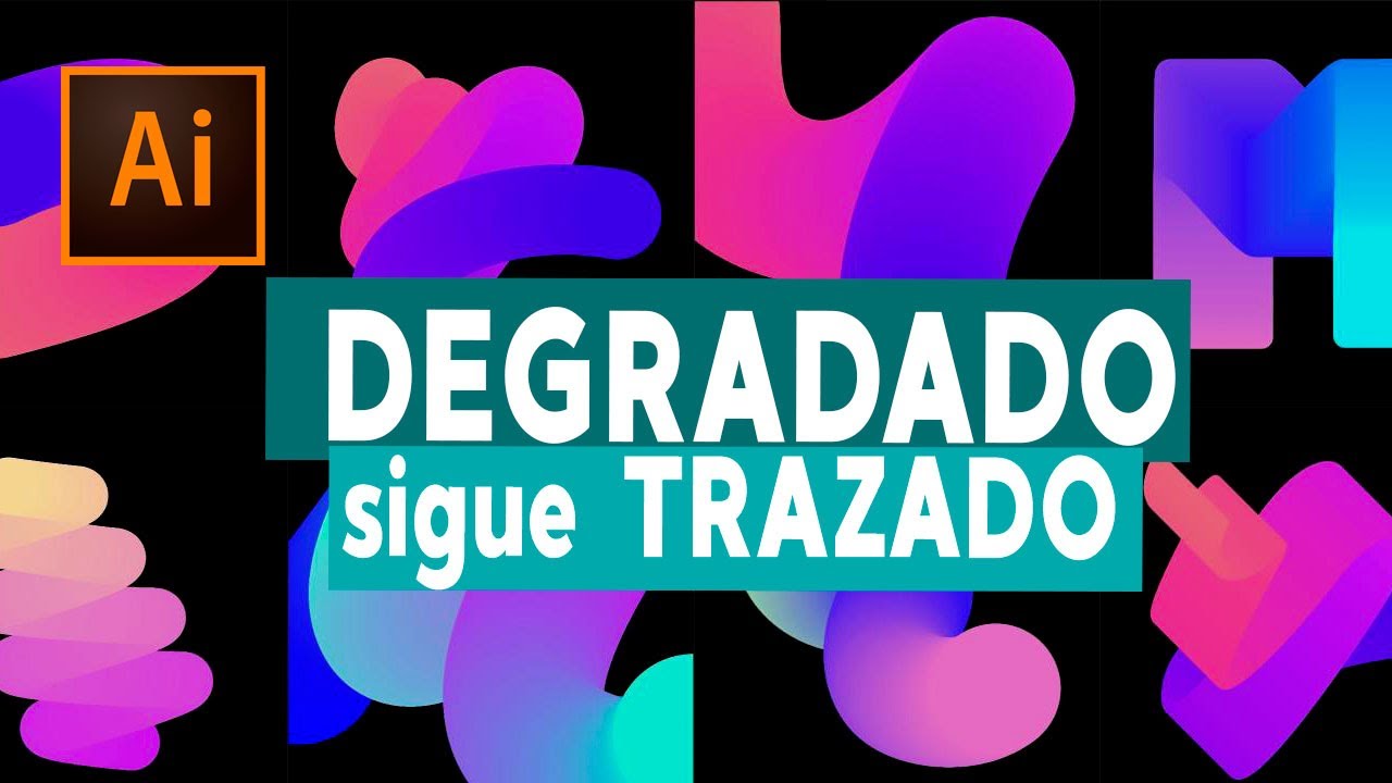 Cómo hacer un DEGRADADO que SIGA un TRAZADO en Illustrator cc