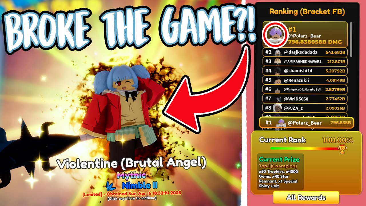 This Unit KILLED Anime Adventures... | Tournament 117