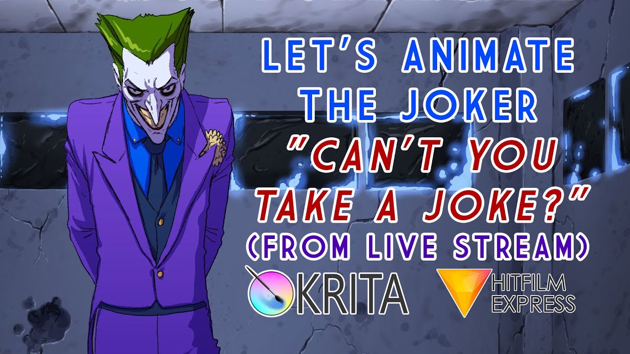 Let's Animate - Krita: Making Of Joker (LIVE STREAM)