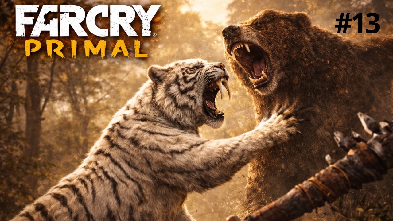 Far Cry Primal #13 - QUASE MORRI MATEI 2 URSOS