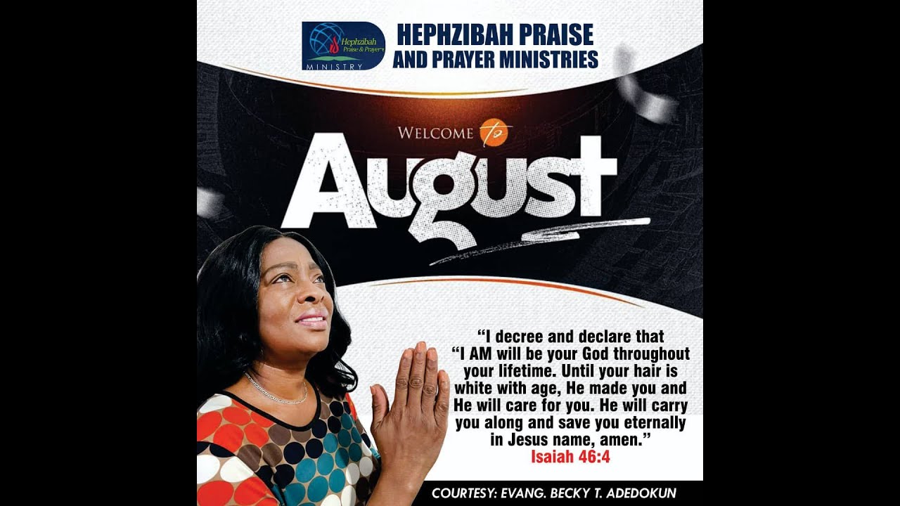 God will carry you | Monthly Declaration | Monthly Prayer by Becky T. Adedokun