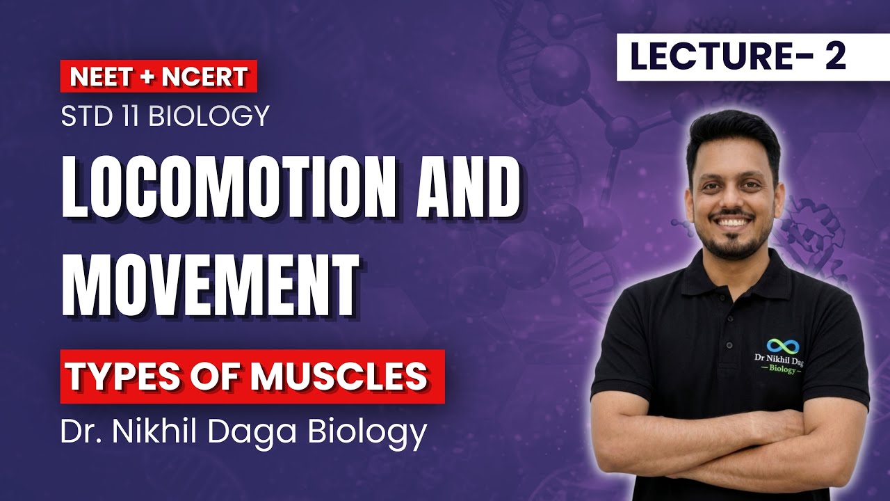Locomotion and Movement | Types Of Muscles #neet #biology #ncert #class11