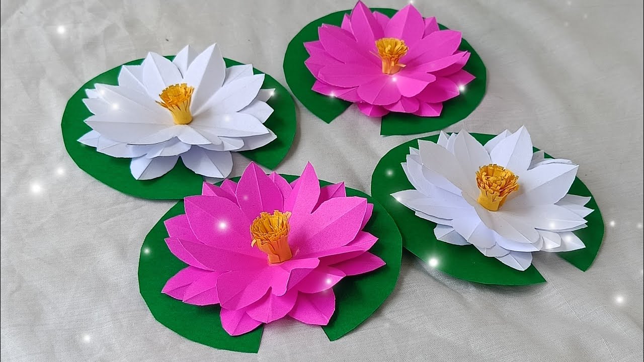 Lotus Flower | How to Make Paper Flowers Tutorial | Origami DIY | Paper Craft | DIY Paper Lotus