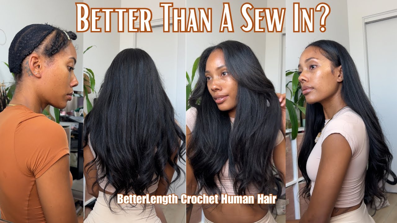 Better than A Sew In?| Human Hair Crochet| Yaki Straight BetterLength 