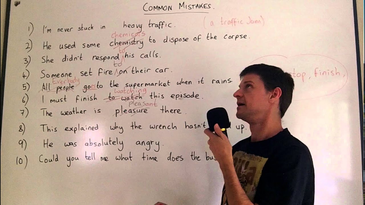 The most common mistakes in English. Lesson 43