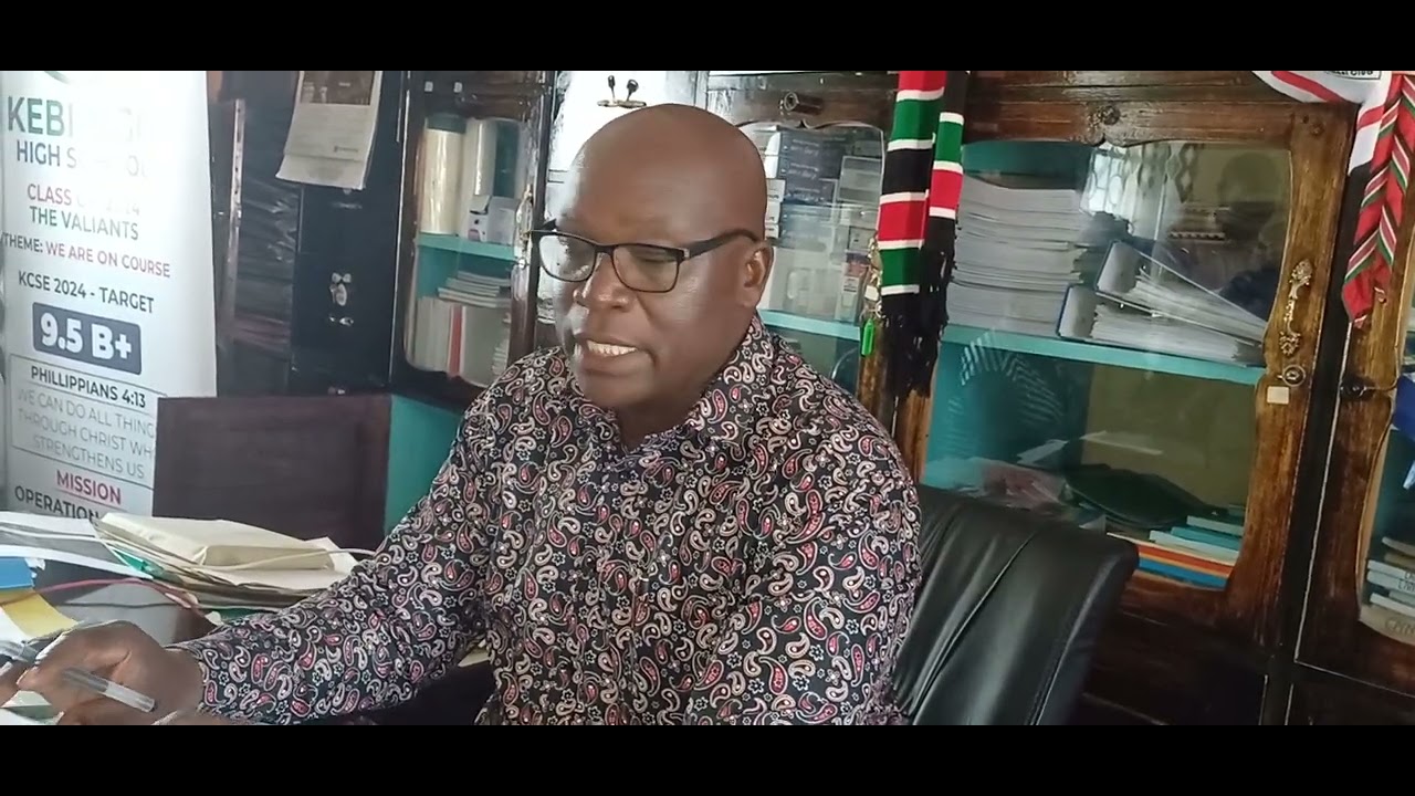 Kebirigo Boys High School Shocks Many As Before,2024 KCSE Results Chief Principal Clement Nyang'acha