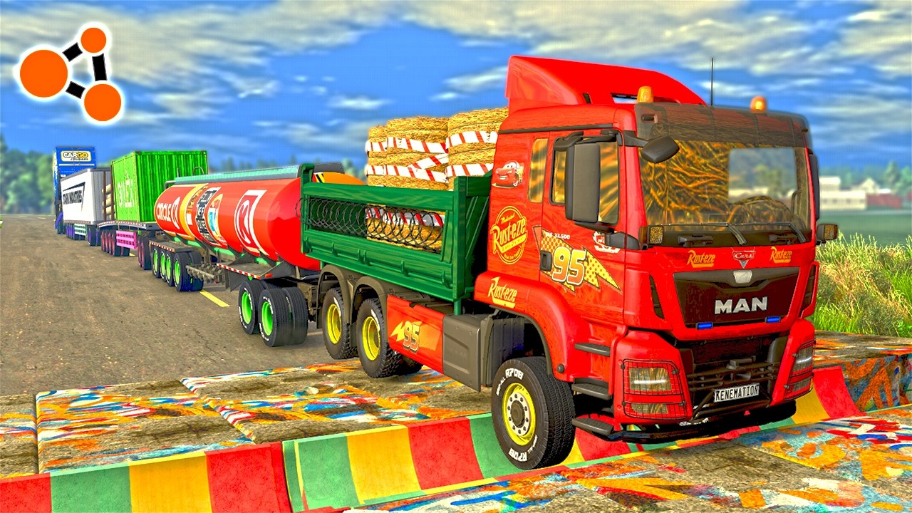 Trucks VS Road Challenge #54 🚚 BeamNG.drive | Beamng Crashes TV