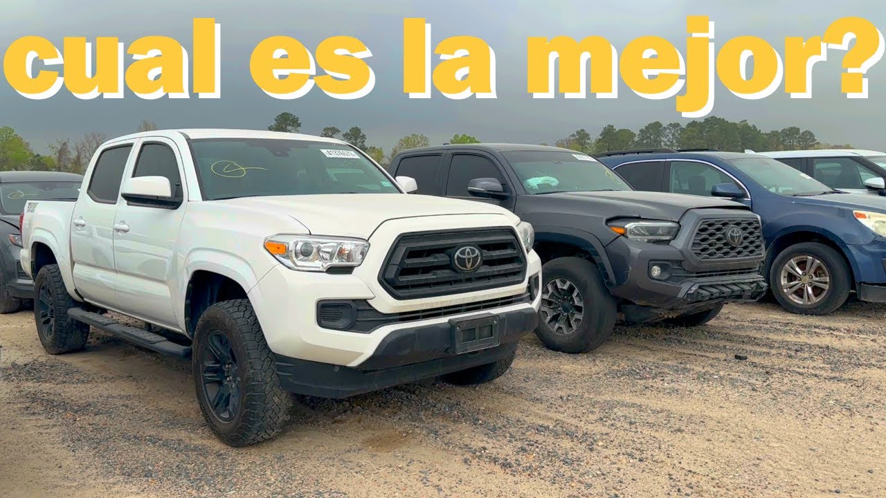 LAS TACOMAS SON LAS MAS VENDIDAS EN LA SUBASTA DE COPART EL DIA DE HOY REVISE TRES SEMINUEVAS