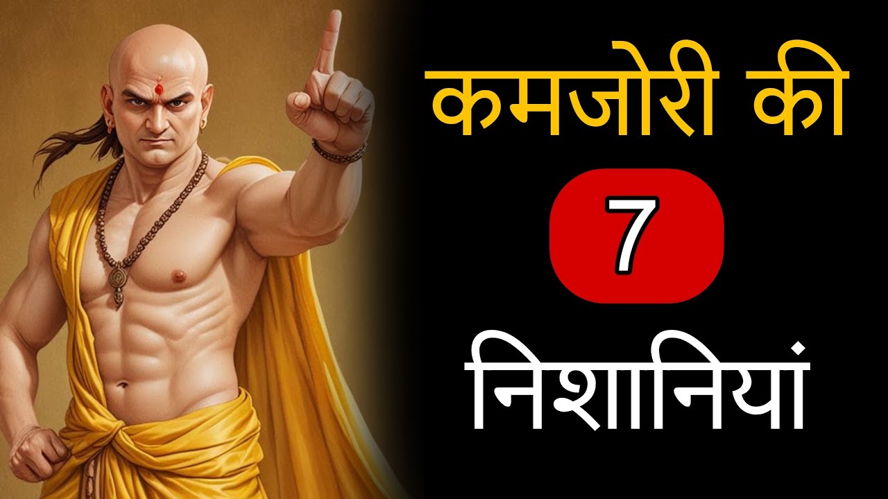 कमजोरी की 7 निशानियां और इससे कैसे बाहर निकलें | Chanakya Niti
