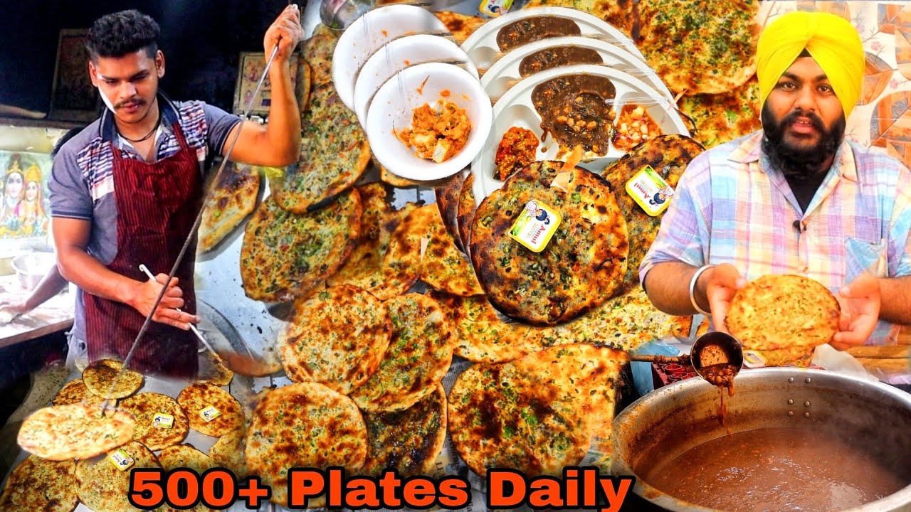 Amritsar ka no. 1 kulcha | 500+ daily plate kulcha chole | #amritsarstreetfood