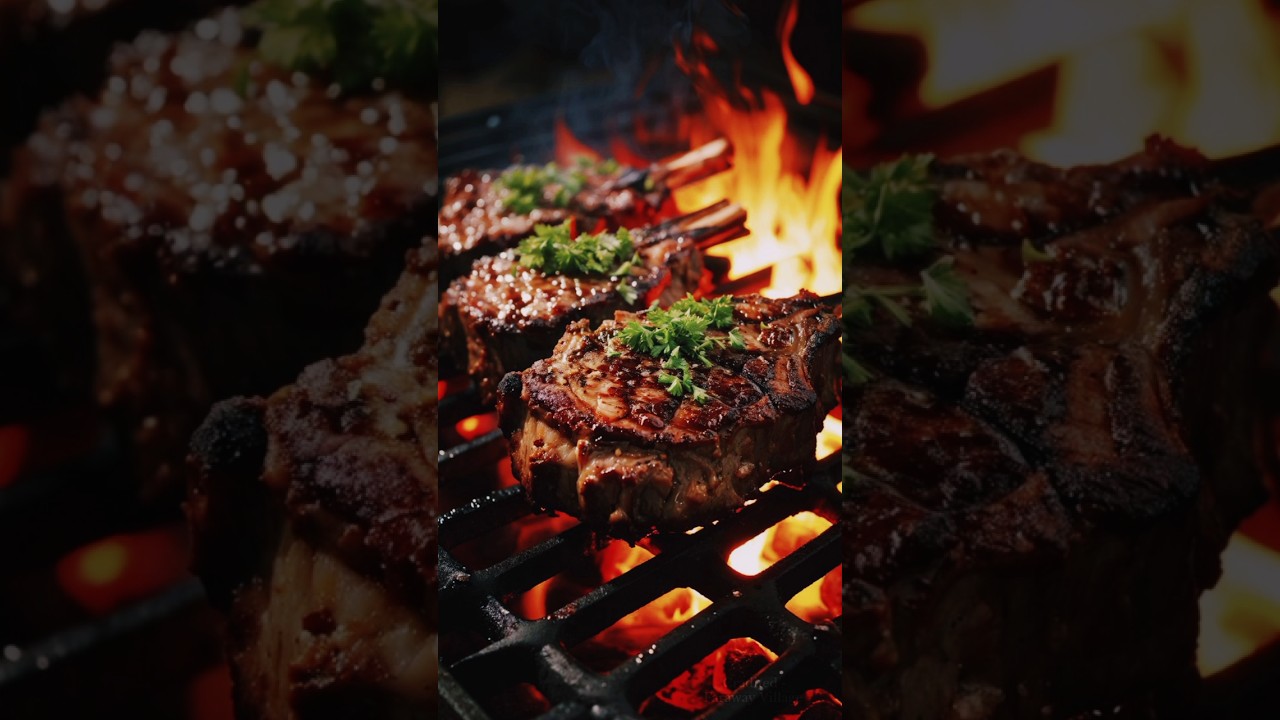 Cooking Lamb Entrecôte in the Countryside! Delicious Lamb Recipe from the Village 