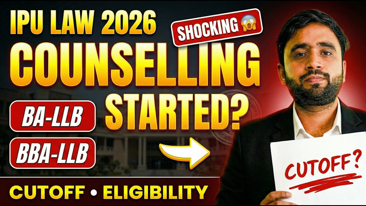 IPU LAW 2026 😱 Counselling Date OUT? Cutoff + Eligibility + Full Process